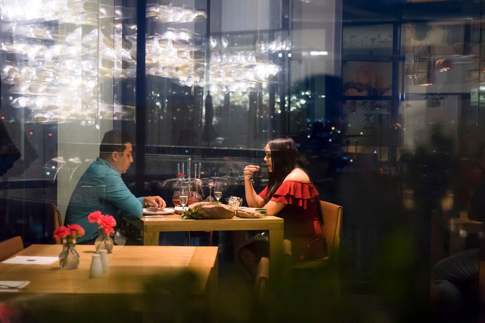 Elegant dinner setting